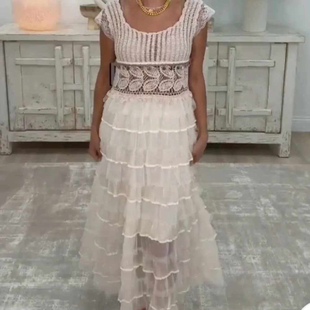 POL Crochet Patterns in Stride Dress in Natural NEW One Size - Picture 5 of 7